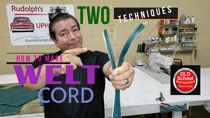 DIY Learn How to Make Perfect Piping & Welt Cord for Upholstery!