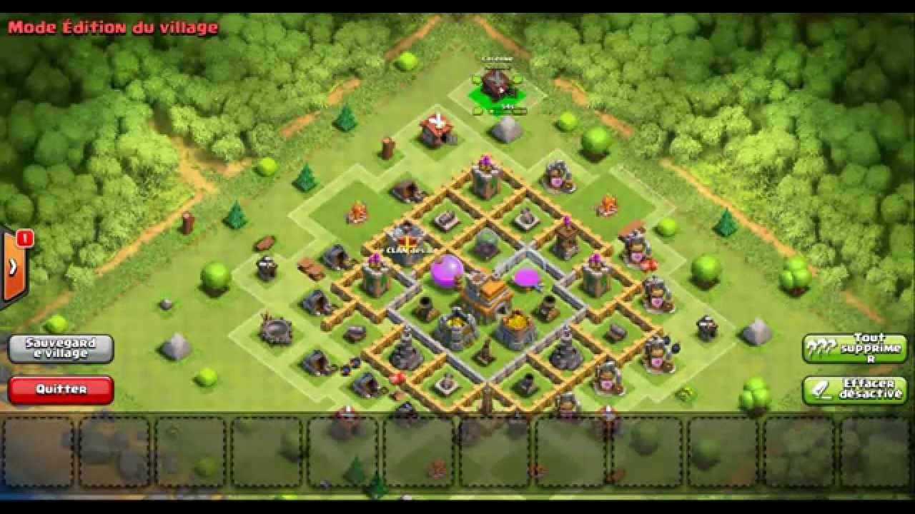 TUTO: Village pour HDV 7 Clash Of Clans (Facile) - YouTube