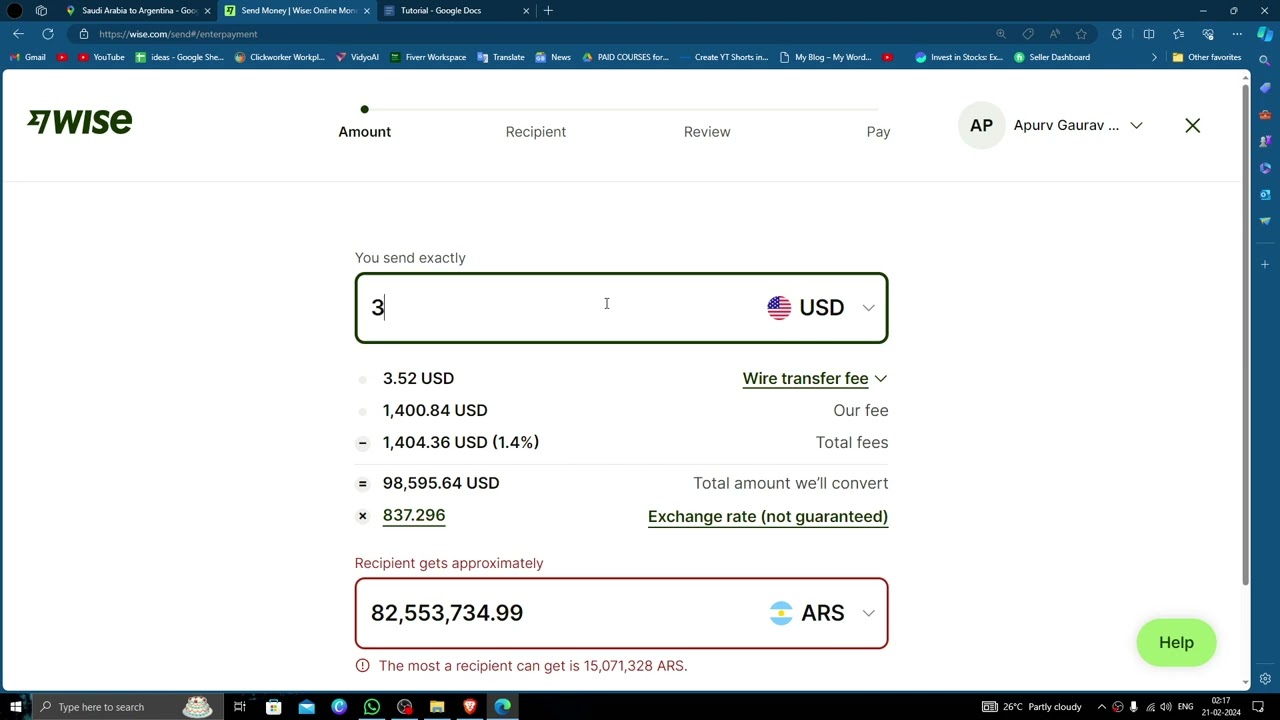 ✅ WISE: How To Transfer Money From Saudi Arabia To Argentina (Full Guide)