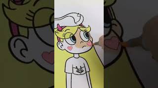Coloring Star vs The Forces of Evil #shorts #coloring #starvstheforcesofevil #starbutterfly