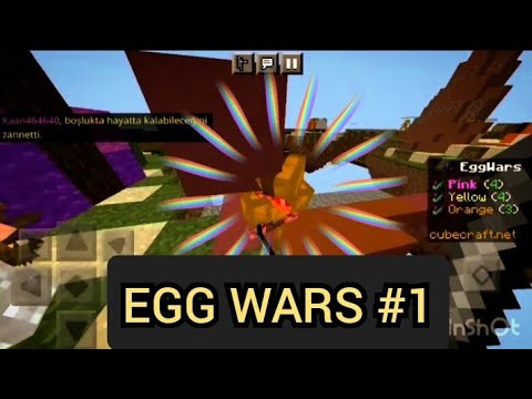 DUVARA SIKIŞTIRIP KİLL ALDIM | Minecraft Egg Wars Bölüm 1 #minecraft #eggwars