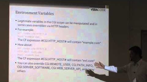 OWASP AppSec 2010:  Deconstructing ColdFusion  3/3