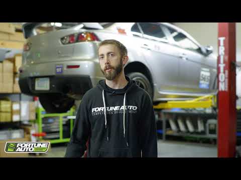 Mitsubishi Evo X (2008+) – Fortune Auto Coilover Install #fortuneauto #advanceforward