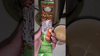 Old Town Hazelnut White Coffee ☕ #coffee #whitecoffee #malaysia #singapore #ytshorts #btscoffee