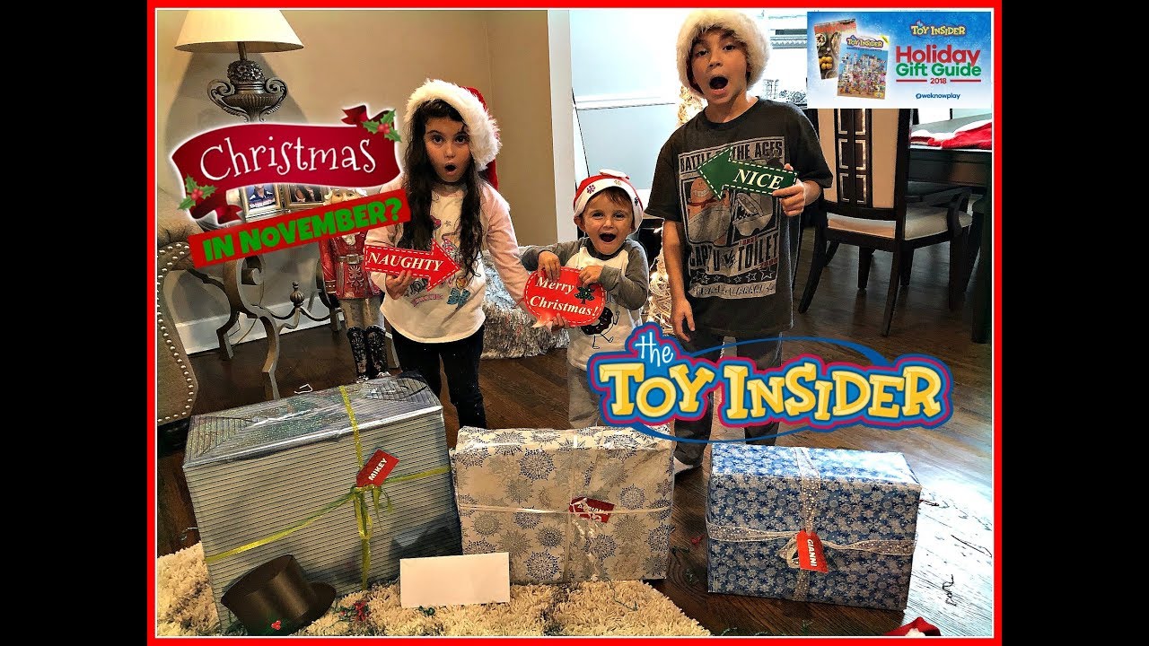 Surprise Christmas Toys in November!! The Toy Insider Holiday Gift Guide 2018! YouTube
