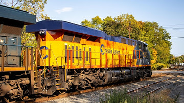 Full HD 60FPS: CSX Chessie System Heritage Unit ES44AH 1973 Leads M410 through Piscataway 10/13/24