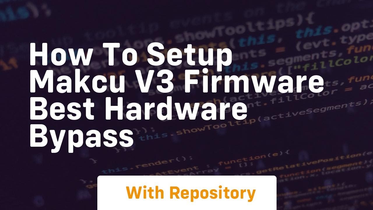 How to setup makcu v3 firmware best hardware bypass - YouTube