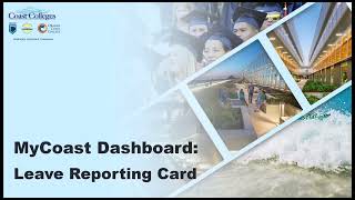MyCoast Dashboard: Leave Reporting Card
