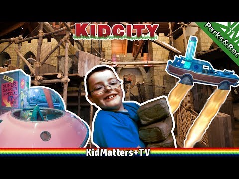 Brick Wall Destroyed! KidCity CHILDREN&rsquo;s MUSEUM Fun Indoor Play Area-Activities[KM+Parks&Rec S01E13]