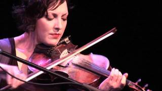 Gillian Boucher, fiddle, plays a lively set chords