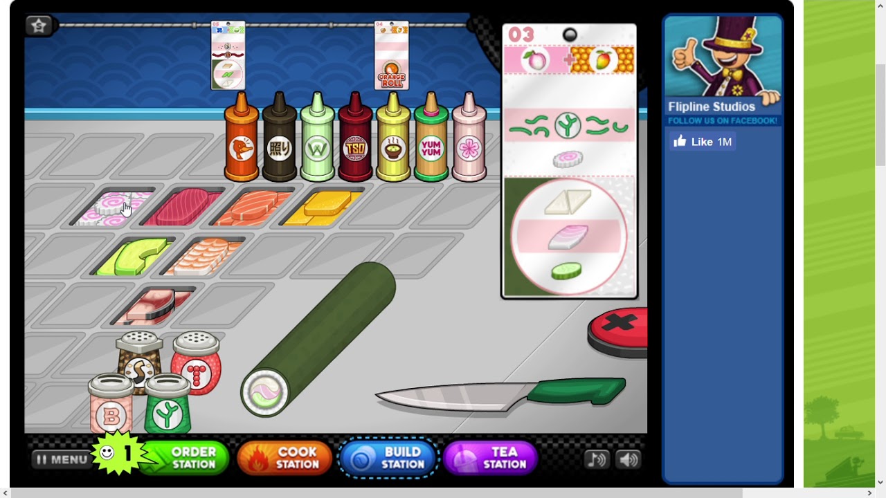 Papa's Sushiria by Flipline Studios Days 13 to 14 gameplay (HD