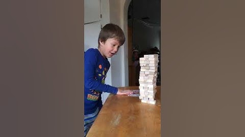 The JENGA® Kid (in Slow Motion)