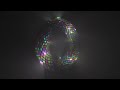 Lights moving on a torus under colorered glass