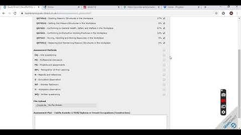 Quals direct assessment plan