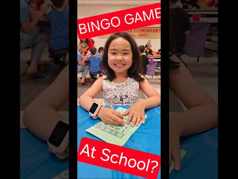 Bingo game at Duncan Creek elementary school