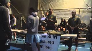 2011 USMC Birthday at Bagram Airfield Afghanistan, run and cake cutting