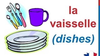 French Lesson 82 - Kitchen Utensils Appliances Vocabulary Ustensiles de cuisine Utensilios de cocina