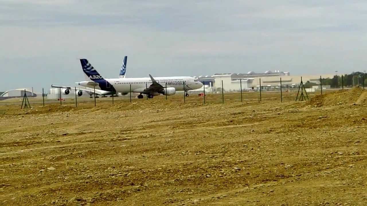 Airbus A380 MSN004 F-WWDD take off from home HD