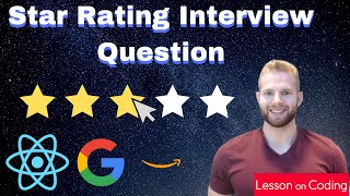 Amazon Star Rating Interview Question in React | Front End