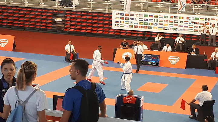 Ramos Adam bra vs Araya Alonso chi in Male Kumite ...
