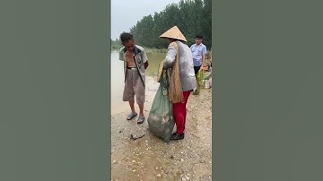 Amazing Big Cast Net Fishing Traditional Net Catch Fishing in The River 9