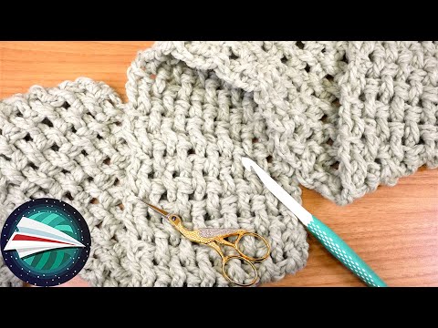 Knitting I Winter Scarf with Basket Pattern I Learn to Knit Easy and Fast