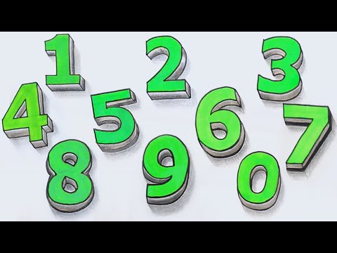 3D Number drawing