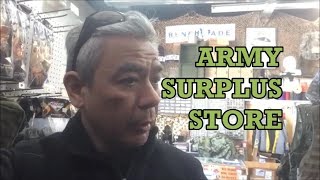 Checking Out the Army Surplus Store