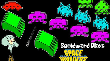 Squidward speelt Space Invaders: Retro Special