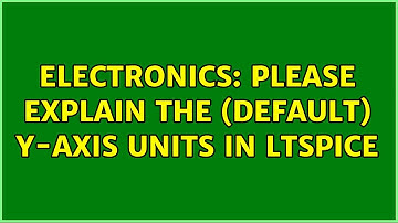 Electronics: please explain the (default) Y-axis units in LTspice