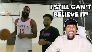 I Beat JAMES HARDEN In A Basketball Shootout Challenge! *REACTION*