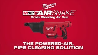 Milwaukee® M12™ Airsnake™ Drain Cleaning Air Gun