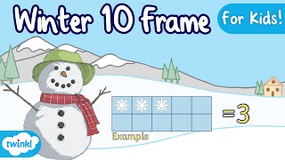 Learn to Count 1- 10 | Winter Ten-Frame | Math Brain Break