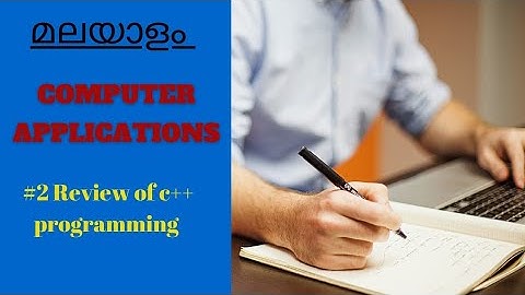 Computer application-Review of c++ programing-part 2