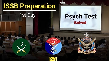 P-3 ISSB Psych Day Test Preparation | ISSB Complete Preparation | Army, Navy & PAF ISSB