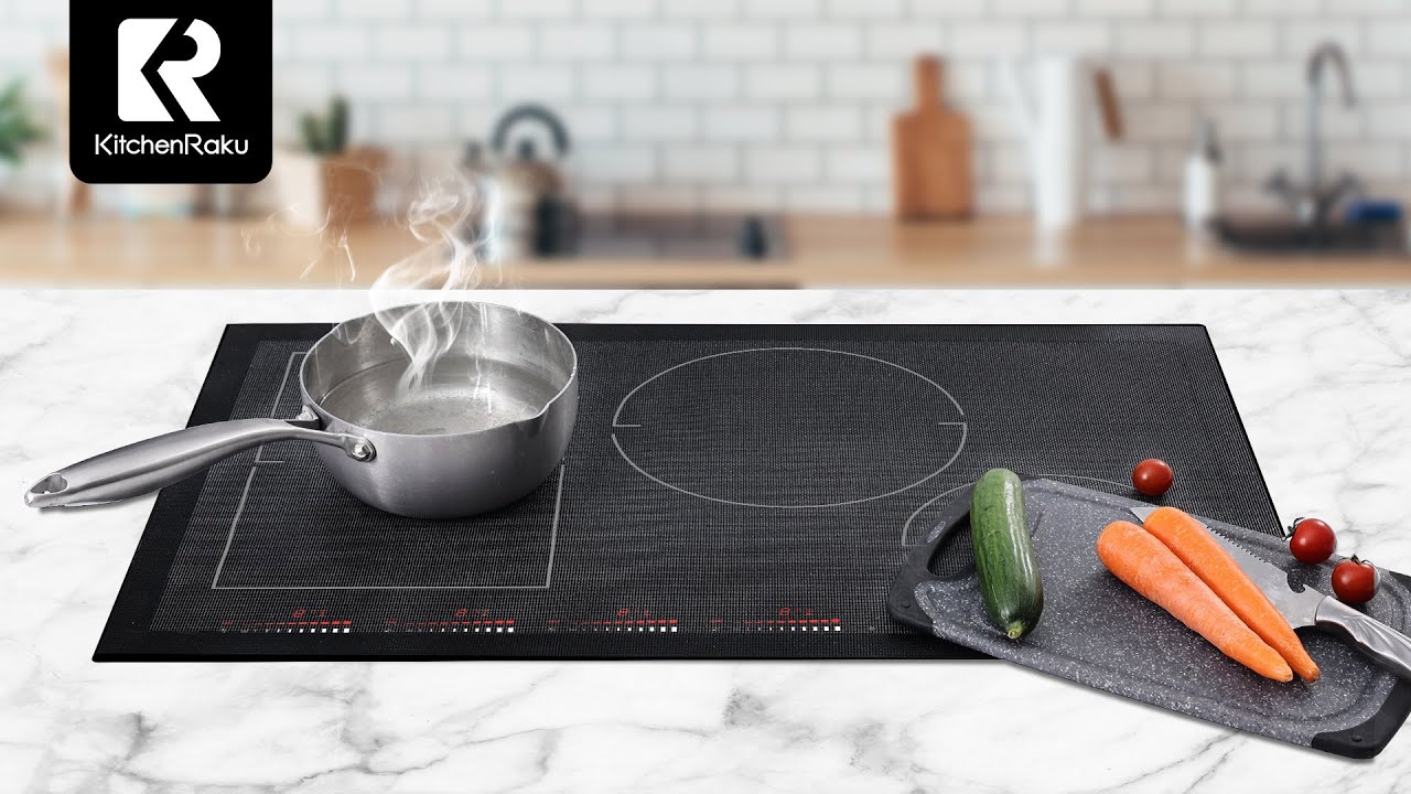 Large Induction Cooktop Protector Mat, (Magnetic) Electric Stove Burner Covers Anti-strike&Anti-scratch As Glass Top Stove Cover,Silicone Induction