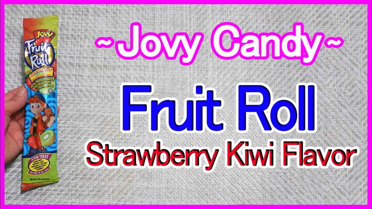 Jovy Candy Fruit Roll Strawberry Kiwi Flavor For kids of All Ages