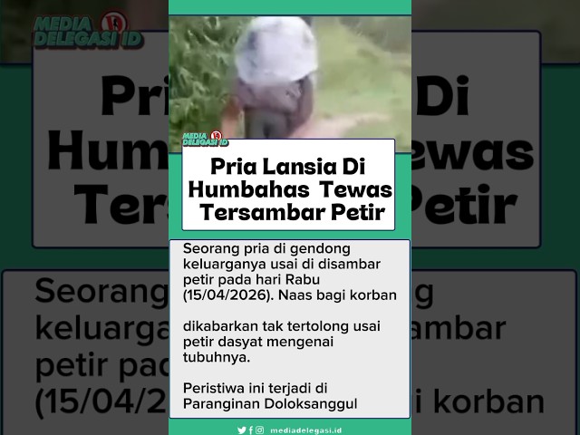 Pria Lansia di Humbahas Tewas Tersambar Petir