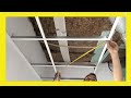 How to install a REMOVABLE FALSE CEILING with 60x60 Plasterboard Plates in a few steps - LEARN NOW!