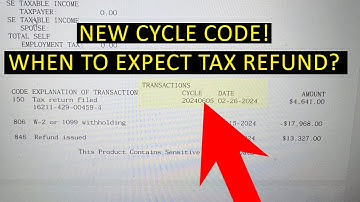 Cycle Code 20240605 On IRS Tax Transcript - Here’s What It Means If You Have It!