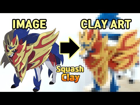 Pokémon Sword and Shield Clay Art: Zamazenta Legendary Pokémon!! Satisfying video