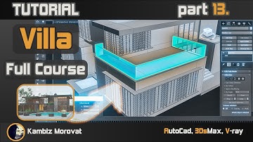 Architectural Visualisation, Full Course 13, Realistic Render | Tutorial AutoCad, 3DsMax, V-Ray