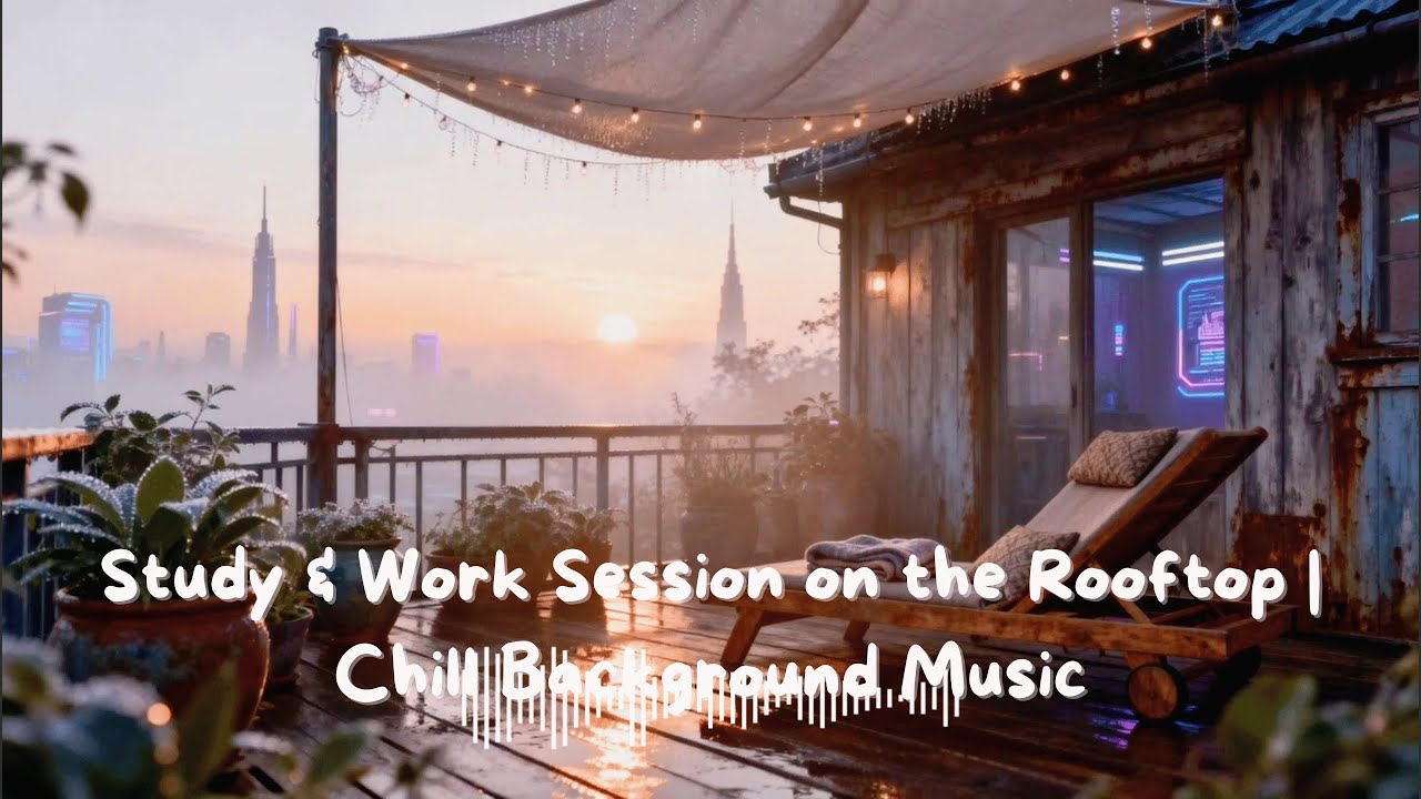 Study & Work Session on the Rooftop | Chill Background Music