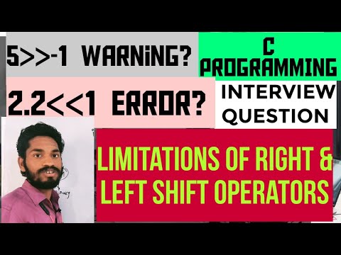 TRICKY C PROGRAMMING MCQ❤..also covered limitations of shifting operators