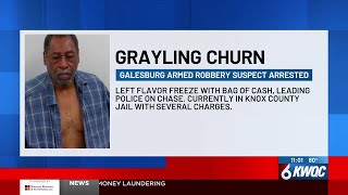 Man charged with robbing Galesburg business, eluding police