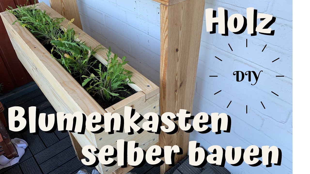 Holz Blumenkasten simpel einfach selber bauen DIY