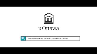 Create document alerts in SharePoint Online