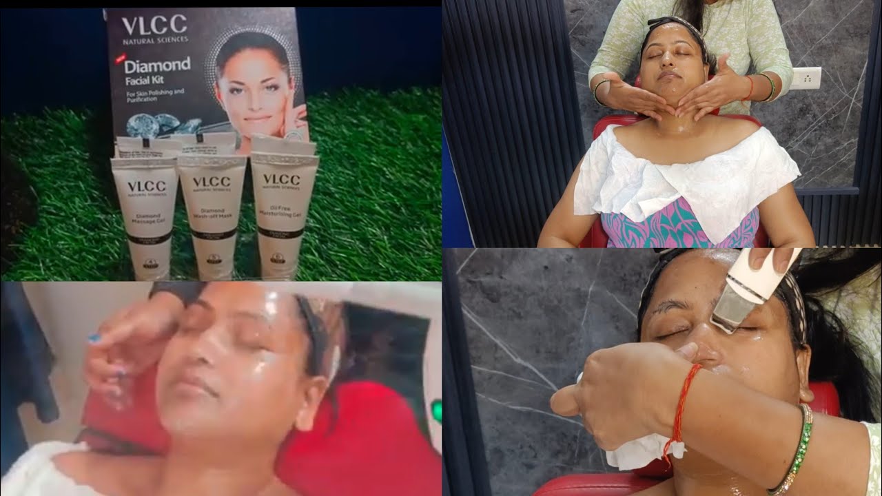 facial steps | VLCC Diamond facial step by step | Facial kit for Glowing skin/Facial kit