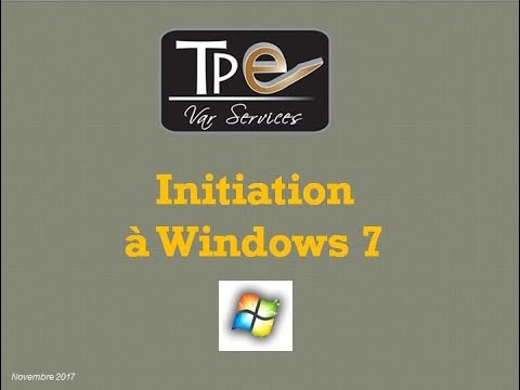 Support De Formation Initiation à Windows 7 Pour Formateur - 