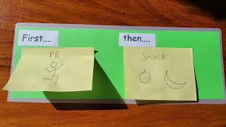 Using visual timetables at home.